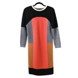 Fendi Multicolor Colorblock Knit Dress Size 40 Approx Small